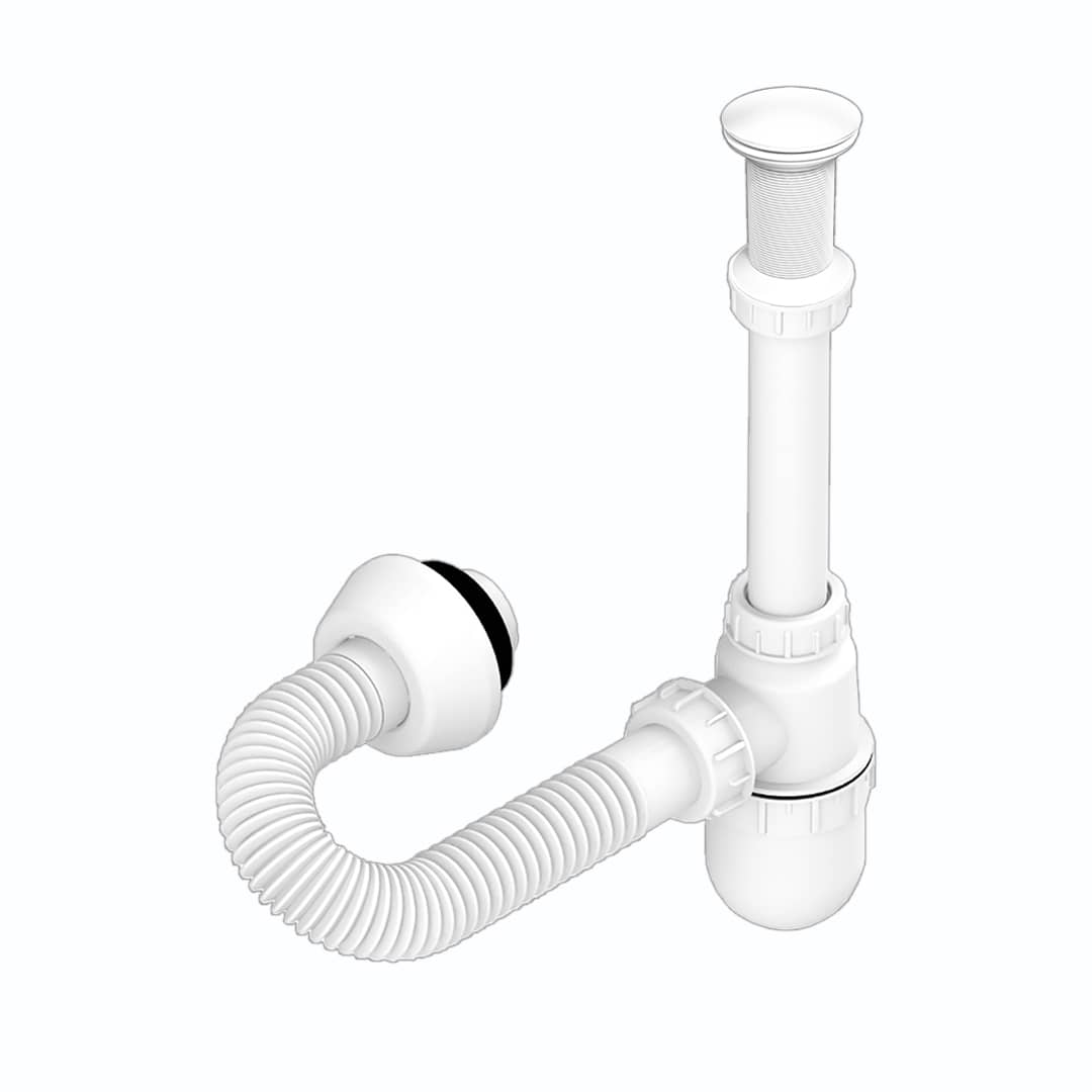 سیفون روشویی سفید جهانیار مدل 210-6